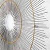 Metal Starburst Sunburst Wall Decor Sculpture by B.J. Keith (36")